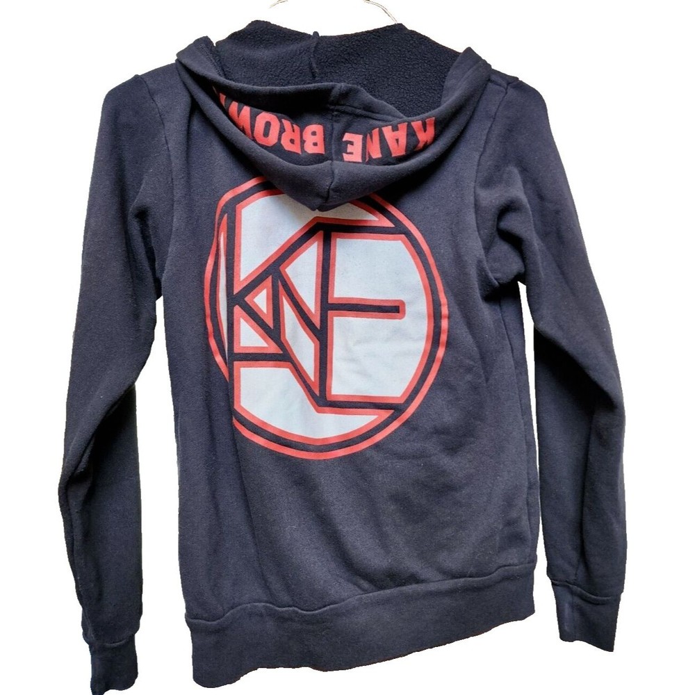 Black Hoodie Kane Brown Size Small Country Music Heavy Duty Zip Front 2 Sided